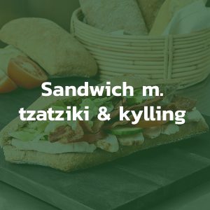 Sandwich med tzatziki og kylling